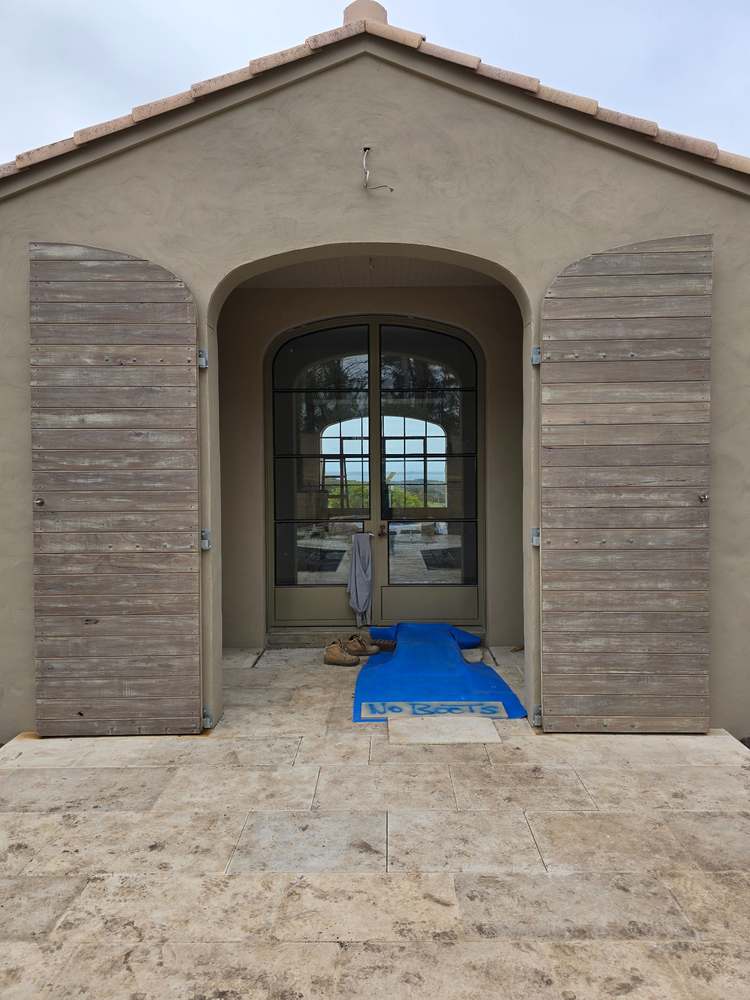 Recently painted entrance and exterior details